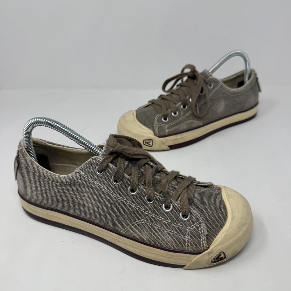 KEEN Vulcanized Footwear Gray Canvas Tweed Sneakers Women's Size 8.5